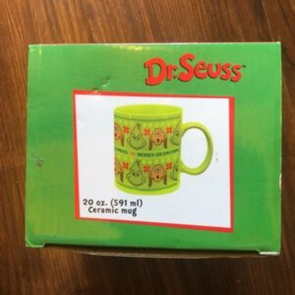 NWT Dr Seuss Grinchmas ugly sweater Ceramic Coffee Mug 20oz - Picture 2 of 4